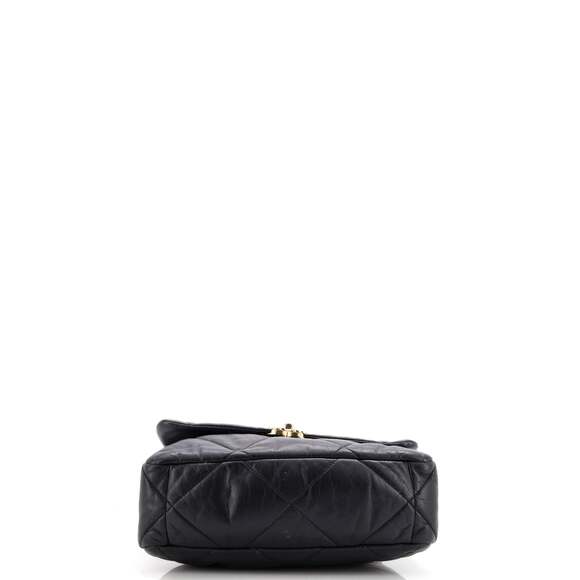 19 Flap Bag Quilted Leather Large #198415C39B - Picture 5 of 9